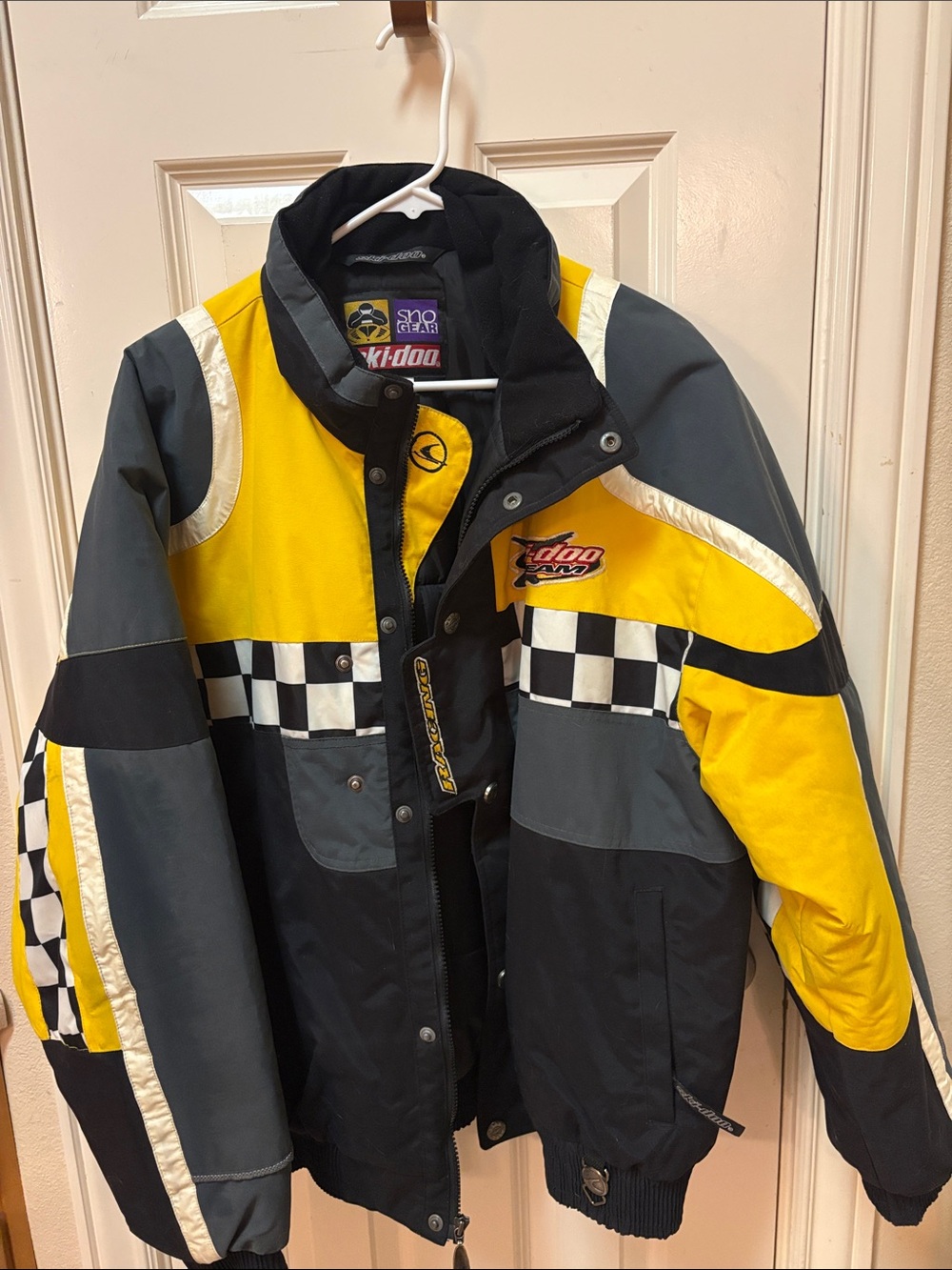 Ski Doo Men’s Yellow & Gray Racing Jacket